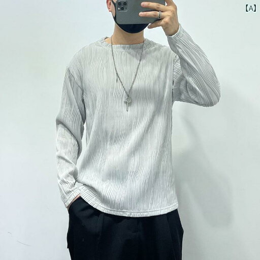 Tシャツ おしゃれ メンズ 紳士服 メンズ トップス シャツ 春夏 シンプル ラウンドネック 薄手 速乾 長袖 ヒップホップ Tシャツ おしゃれ メンズ 紳士服 メンズ トップス シャツ 春夏 シンプル ラウンドネック 薄手 速乾 長袖 ヒップホップ