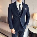ファッション スーツ セット ジャケット ブレザー セットアップ ズボン パンツ ロング シャツ ベスト カジュアル 大人 メンズ スタイリッシュ 洗練 ビジネ...