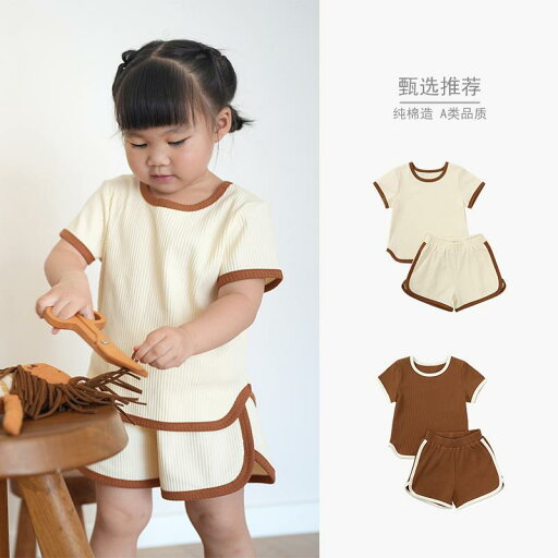 夏服 ベビーウェア 赤ちゃん 女の子 男の子 セットアップ Tシャツ 半袖 ショートパンツ 北欧 シンプル 薄手 カジュアル 夏服 ベビーウェア 赤ちゃん 女の子 男の子 セットアップ Tシャツ 半袖 ショートパンツ 北欧 シンプル 薄手 カジュアル