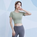 レディース ヨガウェア Tシャツ 夏 ランニング スポーツ トップス 半袖 ピラティス トレーニング タイト 速乾 フィットネスウェア 吸湿性 速乾 通気性