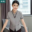 清掃員 制服 掃除 作業着 ユニフォーム 清潔感 爽やか レディース ハウスキーパー 中華風 クリーニング 施設 ホテル ハウスキーピング 半袖 夏
