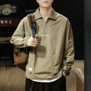 ポロシャツ 作業着 アメリカン ハーフジップ 長袖 シャツ メンズ 秋冬 アウトドア 撥水 ワークウェア Tシャツ メンズ スウェットシャツ ドロップスリーブ レジャー
