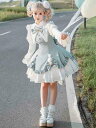 甘ロリ 姫ロリ レディース ファッション ガーリー ロリータ プリンセス クリスマス ツイン 双子 長袖 スウィート ドレス ワンピース かわいい
