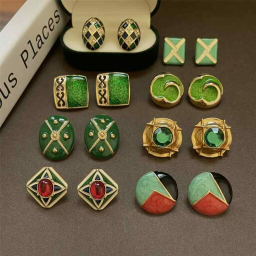 アクセサリー ピアス イヤリング レディース おしゃれ かわいい ヴィンテージ風 西洋 レトロ グリーン クラシック ジオメトリック アクセサリー ピアス イヤリング レディース おしゃれ かわいい ヴィンテージ風 西洋 レトロ グリーン クラシック ジオメトリック