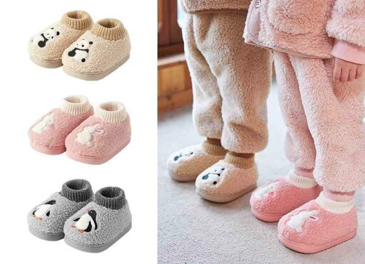 秋冬 子供靴 キッズ ファッション コットン シューズ 保温性 スリッパ 室内 家庭 キュート パンダ ウサギ ペンギン 秋冬 子供靴 キッズ ファッション コットン シューズ 保温性 スリッパ 室内 家庭 キュート パンダ ウサギ ペンギン