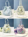 巾着袋 おしゃれ レディース 韓服 手持ちクロスボディバッグ 刺繍 アンティーク カジュアル チャイナ ミディアム コットン 綿 刺繍 巾着ロック レディース(4)