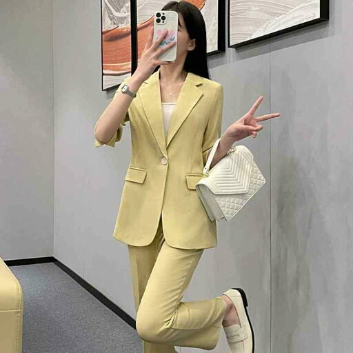 ジャケット パンツ レディース 七分袖 スーツ 薄手 夏 スーツ ビジネス カジュアル スタイリッシュ 結婚式 二次会 参観日 レディース シンプル エレガント ジャケット パンツ レディース 七分袖 スーツ 薄手 夏 スーツ ビジネス カジュアル スタイリッシュ 結婚式 二次会 参観日 レディース シンプル エレガント
