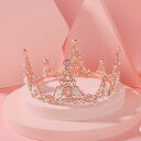 韓国 子供 キッズアクセサリー ヘアアクセサリー 王冠 クラウン ティアラ プリンセス イヤリング ネックレス セット ラウンド かわいい 誕生日 パーティー