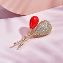 ブローチ 大人 かわいい 赤 風船 レディース イン 個性 スーツ コート ピン 服 コサージュ アクセサリー レディース ファッション 装飾品 ジュエリー