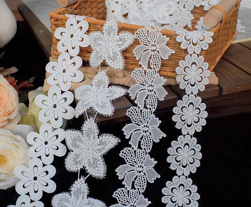 生地 布 ミルク コットン レース アクセサリー ワイド DIY ホーム 装飾 衣装 ベビー 服 素