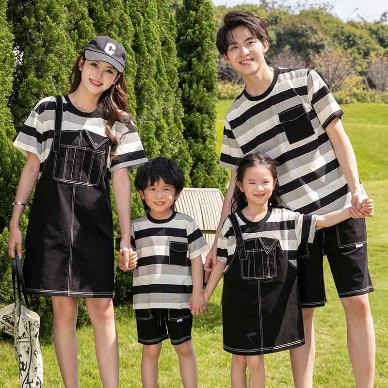 楽天カラフル365マーケット親子服 旅行服 レディース メンズ 大人 キッズ 子供 赤ちゃん ベビー 親子 お揃い ペアルック 家族 リンクコーデ Tシャツ オーバーオール 夏