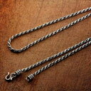 ネックレス スター リング シルバー メンズ カップル タイ シルバー イタリア 麻 ロープ レトロ ギフト 彼氏 アクセサリー