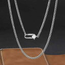 ネックレス 韓国 シンプル 925 スター リング チェーン ネックレス レディース タイ シルバー メンズ シンプル アクセサリー オールシーズン ジュエリー