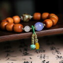 数珠 中国風 アクセサリー ヒノキ ブレスレット 古材 ヒノキ 木 数珠 ジュエリー メンズ レディース