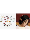 ヘアクリップ アクセサリー レディース おしゃれ ファッション かわいい 頭飾り レディース エスニック サイドクリップ シンプル