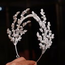 ウエディング 花嫁 ヘッドドレス カチューシャ ティアラ ヘアアクセサリー 髪飾り イヤリング アクセサリー エレガント 新婦 ギフト