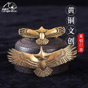 中国風 アクセサリー 置き物 真鍮 フライング イーグル フォーチュン 布 バックル イーグル 翼 財布 バックル レザーバッグ DIY 装飾 バックル