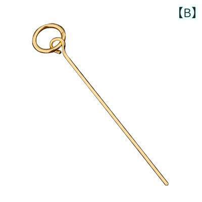 DIY アクセサリー ジュエリー リング ニードル スルー ラウンド ビーズ シルバー アクセサリーパーツ