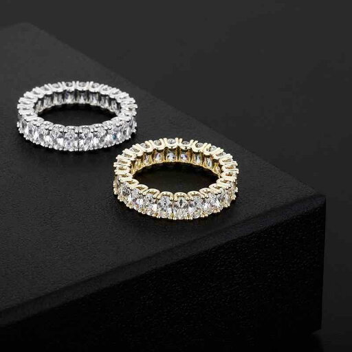 アメリカ ユニセックス シンプル フォレスト フルセット 一列 ストーン リング ヒップホップ リング アクセサリー アメリカ ユニセックス シンプル フォレスト フルセット 一列 ストーン リング ヒップホップ リング アクセサリー