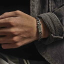 ブレスレット スター リング シルバー ブレスレット メンズ カップル レトロ レトロ ボーイフレンド ギフト 彫刻 可能 アクセサリー ジュエリー