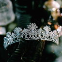 ティアラ クラウン 王冠 ジュエリー 花嫁 ドレス ヴィンテージ風 ヘアアクセサリー 髪飾り カチューシャ ウェディング 大人 レディース 大人式 エレガント ...
