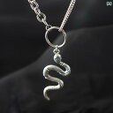 ネックレス ゴシック レディース アクセサリー 装飾品 セット 合金 メタル ハードウェア セーター チェーン スネーク ダーク ブラック メンズ
