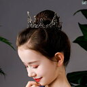 子供 黒 クラウン ネックレス イヤリング セット コスチューム 女の子 誕生日 パーティー イベント ティアラ ヘアアクセサリー アクセサリー