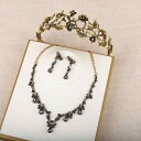 ティアラ イヤリング ネックレス アクセサリー セット クラシック レトロ 子供 プリンセス 女の子 パフォーマンス
