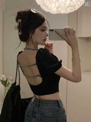 レディース 夏 半袖 ショート トップス 背中お腹見せ モテ服 セクシー かわいい おしゃれ 韓国 イベント フェス パーティ 日常着 ダンス 衣装 日常着 レジャー 女子会 デート アップ 映え レディース 夏 半袖 ショート トップス 背中お腹見せ モテ服 セクシー かわいい おしゃれ 韓国 イベント フェス パーティ 日常着 ダンス 衣装 日常着 レジャー 女子会 デート アップ 映え