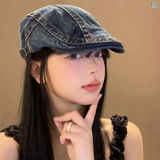 帽子 ハンチング レディース ウォッシュ加工 デニム フォワード ハット 春夏 レトロ キャスケット 小顔効果 カジュアル おしゃれ 帽子 ハンチング レディース ウォッシュ加工 デニム フォワード ハット 春夏 レトロ キャスケット 小顔効果 カジュアル おしゃれ