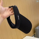 サンバイザー アウトドア スポーツ メンズ レディース 夏 オープントップ ハット ポニーテール 軽量 ハット 韓国 シンプル 黒
