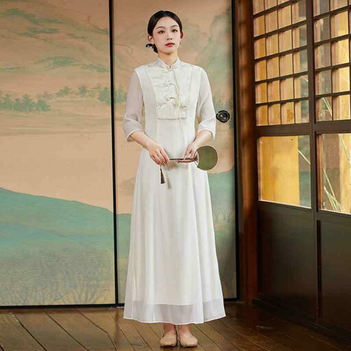 チャイナドレス トップス スカート スーツ ロング コート チャイナ ドレス ロング ワンピース ベージュ 漢服 レトロ ジャケット 中国風 春夏秋 レディース 清楚 かわいい 婦人服 レディース チャイナドレス トップス スカート スーツ ロング コート チャイナ ドレス ロング ワンピース ベージュ 漢服 レトロ ジャケット 中国風 春夏秋 レディース 清楚 かわいい 婦人服 レディース