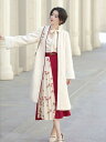 漢服 民族衣装 レディース スカート シャツ コート ロングスカート フレアスカート 花柄 フルセット 2点セット 3点セット