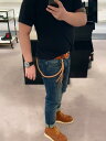 チェーン 銅 レトロ キー チェーン 手織り ベジタブル タンニン めし革 牛 財布 牛革 ロープ オートバイ パンツ チェーン ウォレットチェーン スタイリッ...
