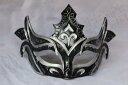 ベネチアンマスク ハロウィン 仮面舞踏会 ベネチアン マスク マスカレード プリンセス メンズ ローマン ハーフ フェイス ブラック