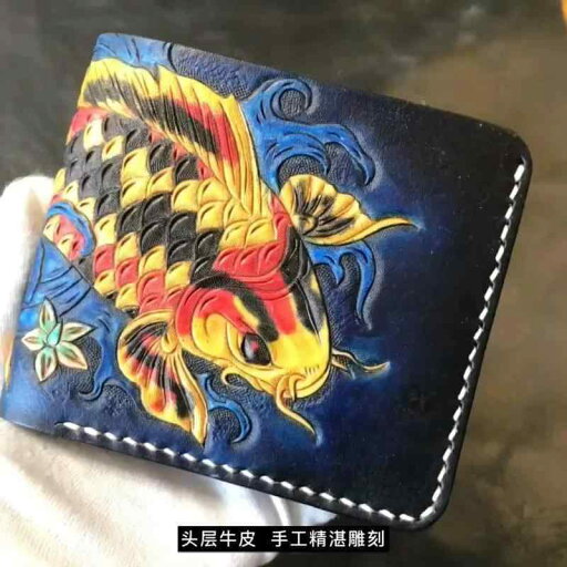 ショートウォレット メンズ 革彫り 財布 革 ショート レディース タンニン 鞣し 財布 手彫りの鯉 ショートレザーウォレット レザーウォレット 短財布 ショートウォレット メンズ 革彫り 財布 革 ショート レディース タンニン 鞣し 財布 手彫りの鯉 ショートレザーウォレット レザーウォレット 短財布