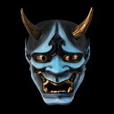 カラフル 般若 マスク 魔王 百 幽霊 ドレス アップ 小道具 ハロウィン ホラー タトゥー 装飾 メンズ レディース 壁掛け