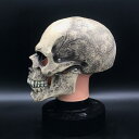 口 可動 スカル ヘルメット ハロウィン ホラー 仮面舞踏会 マスク メンズ レディース 小道具 ゴースト フル ヘッド マスク