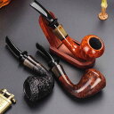 喫煙パイプ キセル ブライヤーパイプ タバコ パイプ 葉巻 レトロ メンズ おしゃれ ポータブル フルセット 昔がら 滑らか 伝統