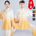 カンフーウェア スポーツウェア トレーニングウェア パフォーマンス衣装 太極拳 服 スーツ 服 レディース メンズ メンズ レディース兼 春夏秋 武道 太極拳 ...