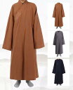 僧服 修行服 仏教衣 トップス ワンピース コスプレ ロング コート 衣装 厚手 仮装 ガウン 変装 僧侶風
