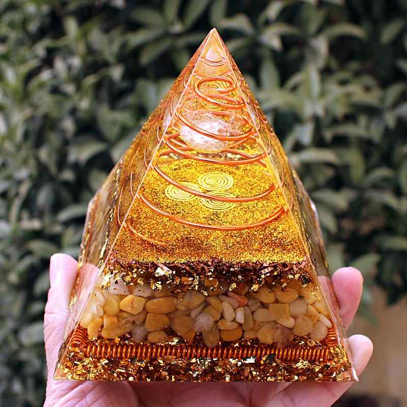 ピラ 置物 装飾品 インテリア 水晶玉 水晶 砂利 家庭 樹脂 オフィス デスク 装飾