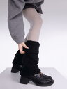 靴下 ブラウン ぬいぐるみ ソックス 暖かい パイルソックス シンプル 秋冬 ガール JK レッグカバー