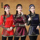 秋冬 モンゴル 服 レディース エスニック 歌手 ステージ パフォーマンス 服 モンゴル ローブ ライフウェア