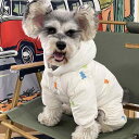 ドッグ ウェア ペット服 犬 猫 小型犬 服 秋冬 4本足 ダウンジャケット 暖かい フード かわいい カジュアル