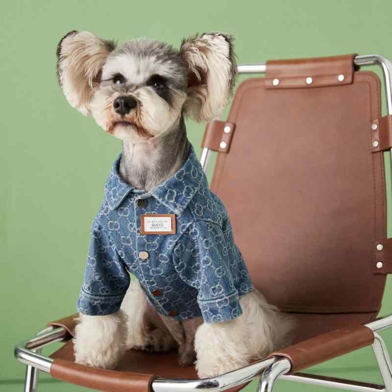 ドッグ ウェア ペット服 犬 猫 小型犬 服 秋冬 デニム ジャケット シャツ カジュアル かわいい