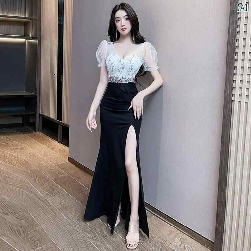 レディース ドレス クラブ ラウンジ サロン 夜 接客 パーティー 衣装 セクシー スリット ロング エレガント フェミニン シースルー 透け感 クラシック モダン レディース ドレス クラブ ラウンジ サロン 夜 接客 パーティー 衣装 セクシー スリット ロング エレガント フェミニン シースルー 透け感 クラシック モダン
