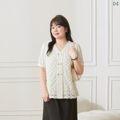 レディース 夏 半袖フレンチトップス ブラウス 大きめ ぽっちゃり かわいい おしゃれ 細見え アップ 快適コーデ 快適 レジャー アウトドア 女子会 旅行 普段着 レディース 夏 半袖フレンチトップス ブラウス 大きめ ぽっちゃり かわいい おしゃれ 細見え アップ 快適コーデ 快適 レジャー アウトドア 女子会 旅行 普段着
