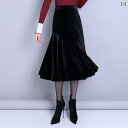 韓国 レディース スカート ハイウエスト 黒 フィッシュテール ミモレ丈 ジッパー ラインスカート 秋 おしゃれ 大人 ファッション コーディネート 体型カバー(4)