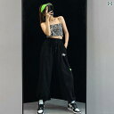 パンツ スウェットパンツ パフォーマー ダンス クラブ ストリート系 ヒップホップ 衣装 KPOP 夏 カジュアル レジャー 通学 休日 ホームウェア 快適コーデ レディース